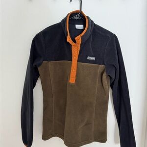 Columbia Womens Fleece Pullover Quarter Button up